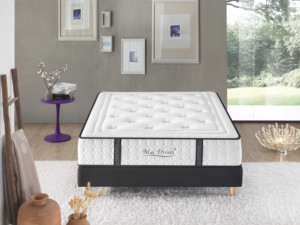 Kasur Busa Pegas Saku Ukuran Queen Hypo-allergenic Lembut Nyaman Digulung dalam Kotak untuk Perabot Kamar Tidur - Product Image 3