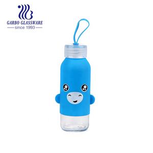 Bouteilles en verre de verre, 50/300ml, vente en gros, forme d'ours rose avec film plastique pour éviter les brûler, pichet à eau en verre - Product Image 6