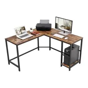 L-Form Computer Schreibtisch Tragbare Workstation Laptop Schreibtisch Tisch für Home Office Büromöbel Moderne weiße Farbe