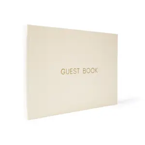 Custom Printing Linen Cover Hardcover Wedding Guest Book Blank Alternatives Signature Planner Journal Notebook for Wedding