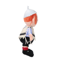 Poupée en peluche pour bébé en coton PP, personnalisable, très vendue, avec chapeau et vêtements