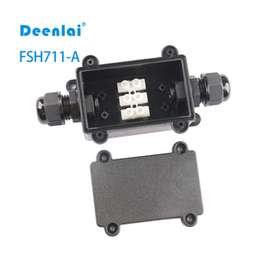 Caja resistente a la intemperie para exteriores, para conexión de <span class=keywords><strong>cables</strong></span> eléctricos, caja de conexiones de <span class=keywords><strong>2</strong></span> vías con bloque de terminales de 3 pines - Product Image 3