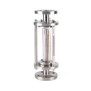 Rotámetro de área variable KIO para tubos de vidrio, tuberías de ácido químico, aire, agua y líquidos, con brida para alta temperatura, para gas o líquido - Product Image 1