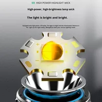 Projecteur LED multifonctionnel rechargeable haute puissance Lampe de camping portable longue portée Lumière puissante extérieure antidéflagrante