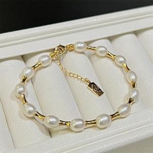 Bracelet en perles d'eau douce Wenchi Zhuji, design polyvalent à taille fine, accessoire exquis et indispensable pour mettre en valeur la main des femmes - Product Image 3