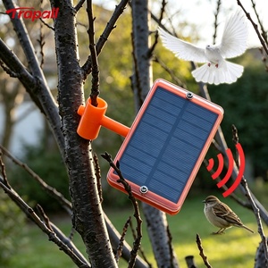 Répulsif Solaire Intelligent d'Extérieur avec Capteur de Lumière et 10 Sons d'Animaux pour Contrôler les Pigeons et Éloigner les Oiseaux - Product Image 1