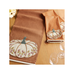 Budget Friendly Durable 100% Cotton Embroidered <b>Blue</b> Kitchen Towels Biodegradable Quick Dry Perfect for Busy Kitchens and Reuse - Product Image 2
