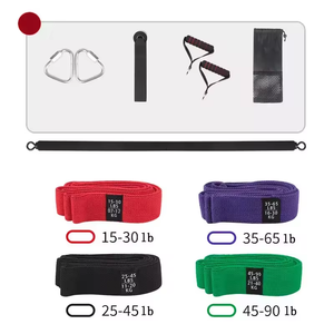 Fitness entrenamiento ejercicio en casa equipo de gimnasio bandas elásticas Yoga cuerda de tracción entrenamiento Pilates <span class=keywords><strong>Bar</strong></span> <span class=keywords><strong>Kit</strong></span> con banda de resistencia - Product Image 4
