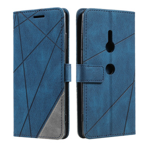 Magetic Closure Book Cover PU Leather Flip Wallet Phone Case pour <span class=keywords><strong>Sony</strong></span> <span class=keywords><strong>Xperia</strong></span> XZ3 - Product Image 1