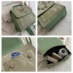 Nouveau sac à bandoulière Han <span class=keywords><strong>Shi</strong></span> Wei <span class=keywords><strong>Mei</strong></span> Bow Fashion, sac à main pour femme, petit sac carré sous le bras, sac à main femme - Product Image 6