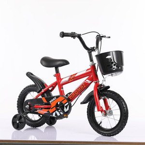 Vélo pour tout-petits QUQI 12-14-16 pouces, cadre en acier, pour garçons et filles, avec roues d'apprentissage, panier en plastique, vélo cool - Product Image 2