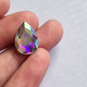 光沢のあるダイヤモンドガラスクリスタル石黄色涙滴ラインストーンダイヤモンドアートアクセサリー - Product Image 2