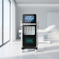 17-in-1 gezichtsverzorgingsapparaat, 12 inch touchscreen, hydro-bubbel V-gezichtsbehandeling, vijfkleurige lichttherapie, vlakke kop vibratie, spa salon thuisgebruik