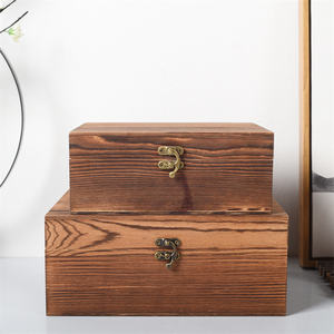 Grande scatola di legno ricordo con coperchio incernierato e cornice per foto-elegante scatola di memoria di nozze, ideale per foto, lettere, capsule del tempo - Product Image 4