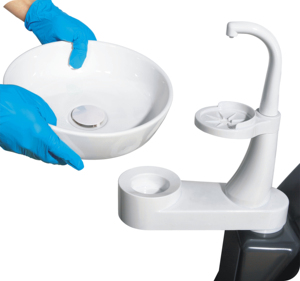 Silla de unidad <span class=keywords><strong>dental</strong></span> básica con vidrio, pieza de repuesto para silla <span class=keywords><strong>dental</strong></span> spittoon, certificado CE e ISO - Product Image 2