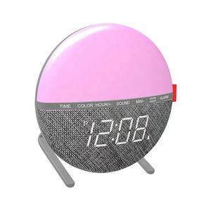 Regalo de Navidad Multicolor Led de alarma de reloj Digital en el escritorio dormitorio noche Luz - Product Image 1