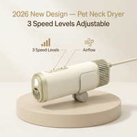 Nouveau design 2026 – Sèche-cheveux pour animaux de compagnie 110 000 tr/min, souffleur haute vitesse sans balais, silencieux 1500W, portable, accessoires pour animaux de compagnie (chien, chat)