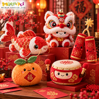 Cadeaux en peluche personnalisés pour le Nouvel An Chinois, jouets en peluche porte-bonheur pour la vente au détail, les promotions d'entreprise, les boutiques de souvenirs et les événements festifs