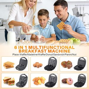 Machine à sandwich 3-en-1 multifonctionnelle pour la maison, grille-pain électrique pour petit-déjeuner, presse à panini SW044 (vente en gros) - Product Image 6