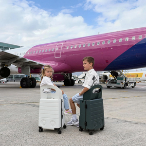 מושב ילדים מתקפל עם משענת גב שקופה, מזוודת נסיעות ידידותית לאמהות, בלם בלחיצה אחת, פתיחה קדמית, מאושר לטיסה, ניתן לנשיאה. - Product Image 4