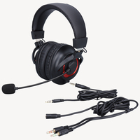 Casque de jeu filaire Audfine DH3400M avec microphone, basses puissantes, isolation du bruit pour PS4 PC Gaming