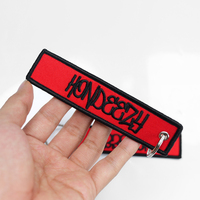 Porte-clés tissé personnalisé avec broderie de logo, thème Liberté, porte-clés Jet Tag, porte-clés aviation