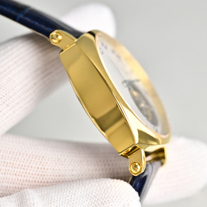Fashionable Luxury Waterproof Stainless Steel <b>Case</b> Blue Genuine Leather Strap Men's Casual <b>Watch</b> Tourbillon <b>Watch</b> - Product Image 4