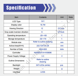 10.1 inch 1024*600 <span class=keywords><strong>TFT</strong></span> IPS <span class=keywords><strong>LCD</strong></span> hiển thị <span class=keywords><strong>Raspberry</strong></span> <span class=keywords><strong>Pi</strong></span> hiển thị cảm ứng điện dung mô-đun màn hình - Product Image 5