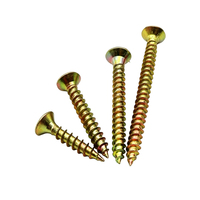 Colored Phillips Flat Head Self-Tapping Screws, Quick Thread Chipboard Screws for MDF, Hinges and Wall Panels