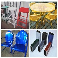 Peinture électrostatique en poudre de qualité alimentaire, anti-rides, violet bonbon, sans époxy, isolante électriquement pour plaques de revêtement