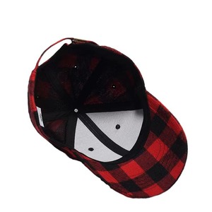 Casquette de baseball en flanelle à carreaux, ajustable, unisexe, stock disponible, livraison express, haute qualité, style urbain élégant - Product Image 3