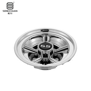 Enjoliveurs de roue en acier inoxydable chromé argenté de 8 pouces pour voiturette de golf EZGO Club Car Yamaha – Qualité supérieure - Product Image 2