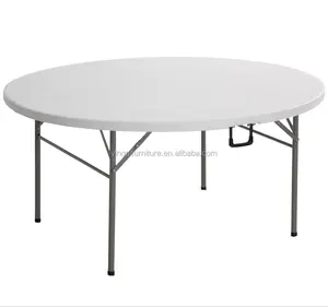 Wholesale Plastic Round Folding Table Outdoor Banquet Catering Rental Tables