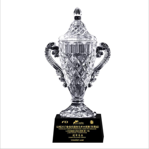 أزياء تصميم جديد لكرة السلة كرة القدم الرياضية الكريستال جوائز الكأس بطل كبير k9 واضحة محفورة الكأس الكريستال لهذا الحدث - Product Image 5