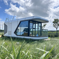 XULV Maison-capsule spatiale en verre trempé, stock usine disponible à la livraison immédiate
