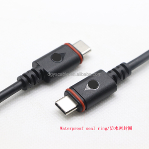 TYPE-C USB personnalisé câble étanche mâle TYP E.C mâle à TYP E.C mâle câble étanche USB câble de données étanche - Product Image 6