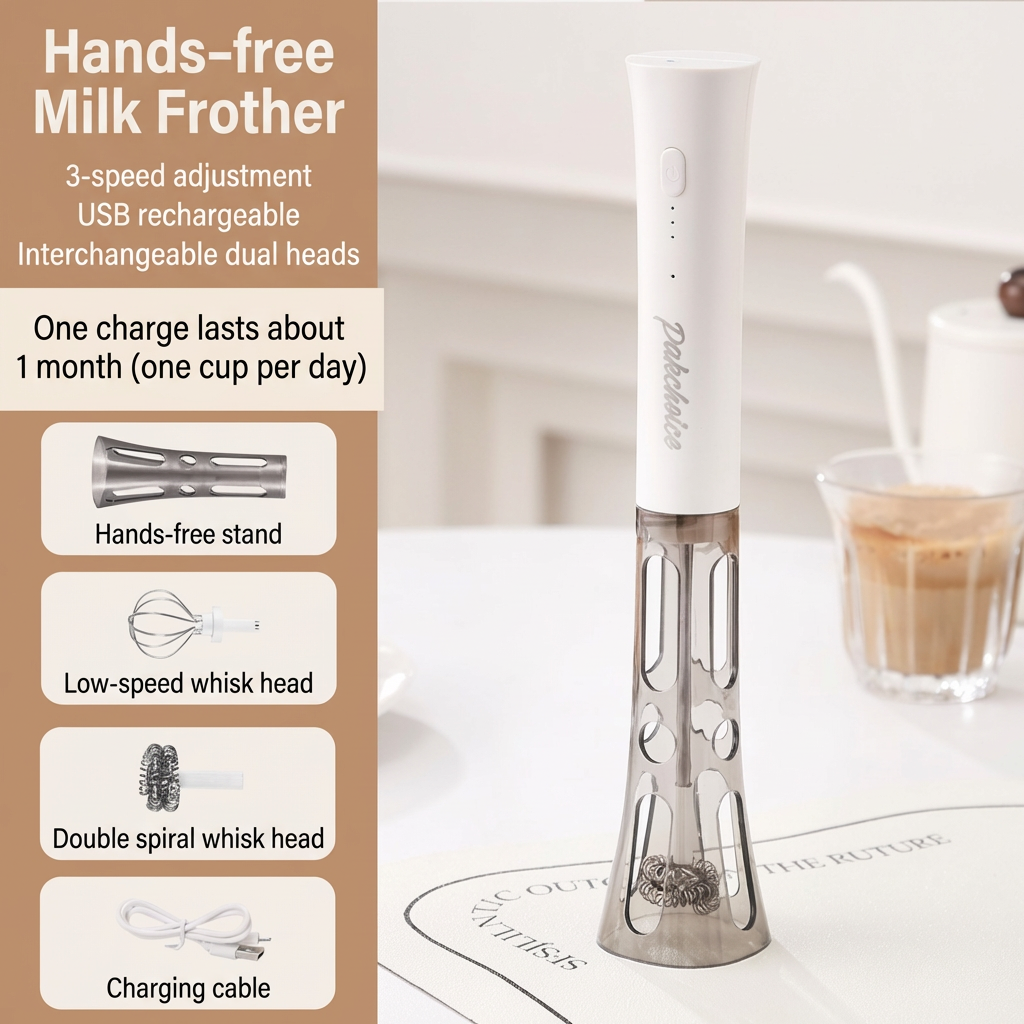 hands-free/automatic milk frother