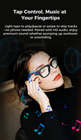 Lunettes Intelligentes M01 avec Réduction de Bruit ENC, Appel Bluetooth, Enregistrement Vidéo, Traduction IA - Nouveau Design, Lunettes Intelligentes Sans Fil