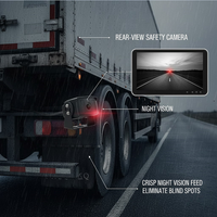 Caméra AHD 1080P robuste pour camion, remorque, bus | Caméra de recul étanche IP69K grand angle avec vision nocturne infrarouge, spécifications pour flotte UE/US