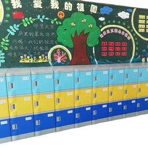 Hoảng loạn Mua 6-DOOR ABS nhựa trường/nội thấ<span class=keywords><strong>t</strong></span> văn phòng <span class=keywords><strong>t</strong></span>ủ với nhựa xử lý nhỏ thay đồ cho quần áo lưu trữ - Product Image 4