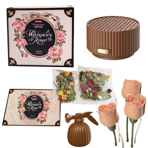 Bloques de Construcción 3D Pop-up Hechos a Mano, Jardín Floreciente con Iluminación Dinámica, Bloques de Flores Eternas, Rosa Floreciente - Product Image 6