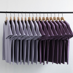 T-shirt uni en coton 100% à col rond pour homme, impression personnalisée du logo, vente en gros, t-shirt personnalisé - Product Image 3