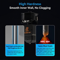 Untuk Kit Hotend Baja Keras Bambu Lab H2D, Suku Cadang Pengganti Printer 3D Aliran Tinggi