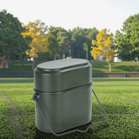 Fabricant d'ustensiles de cuisine – Offre Spéciale : Ensemble de boîtes à repas tactiques allemandes de 1,5 L – Boîte à lunch portable en métal pour survie en extérieur et en milieu sauvage