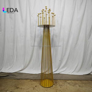 Candelabros de Metal para bodas LEDA, centros de mesa para decoraciones de banquetes de boda - Product Image 4