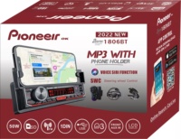 Support de voiture double USB avec écran LCD, pouces, bluetooth, Audio de voiture, charge rapide, Aux, Radio, lecteur Mp3