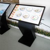 Marco táctil ir para interiores, pantalla led hd de 43/65/50/55 pulgadas, precio de señalización digital y pantallas, autoservicio, monitor lcd de 32 pulgadas