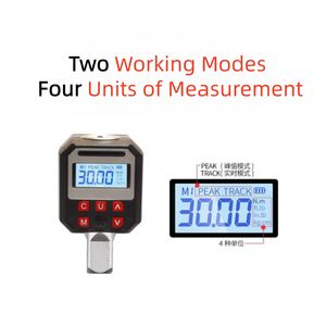 Juego de Adaptadores de Torque Digitales con Accionamiento de 1/2'', 7.4-147.6 Ft.lb (10-200Nm), Precisión del 2%, Modos Pico/Seguimiento - Product Image 3