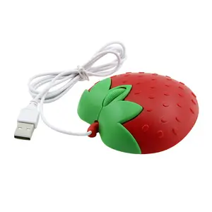 Wholesale Custom Wired Optical Mouse Cartoon Mice Computer Cute Strawberry Mouse