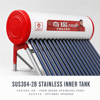 50L-500L SUS316 Edelstahl-Tank Thermosolarer Vakuumröhren-Integrierter Druckloser Solarwassererhitzer für Haushalte